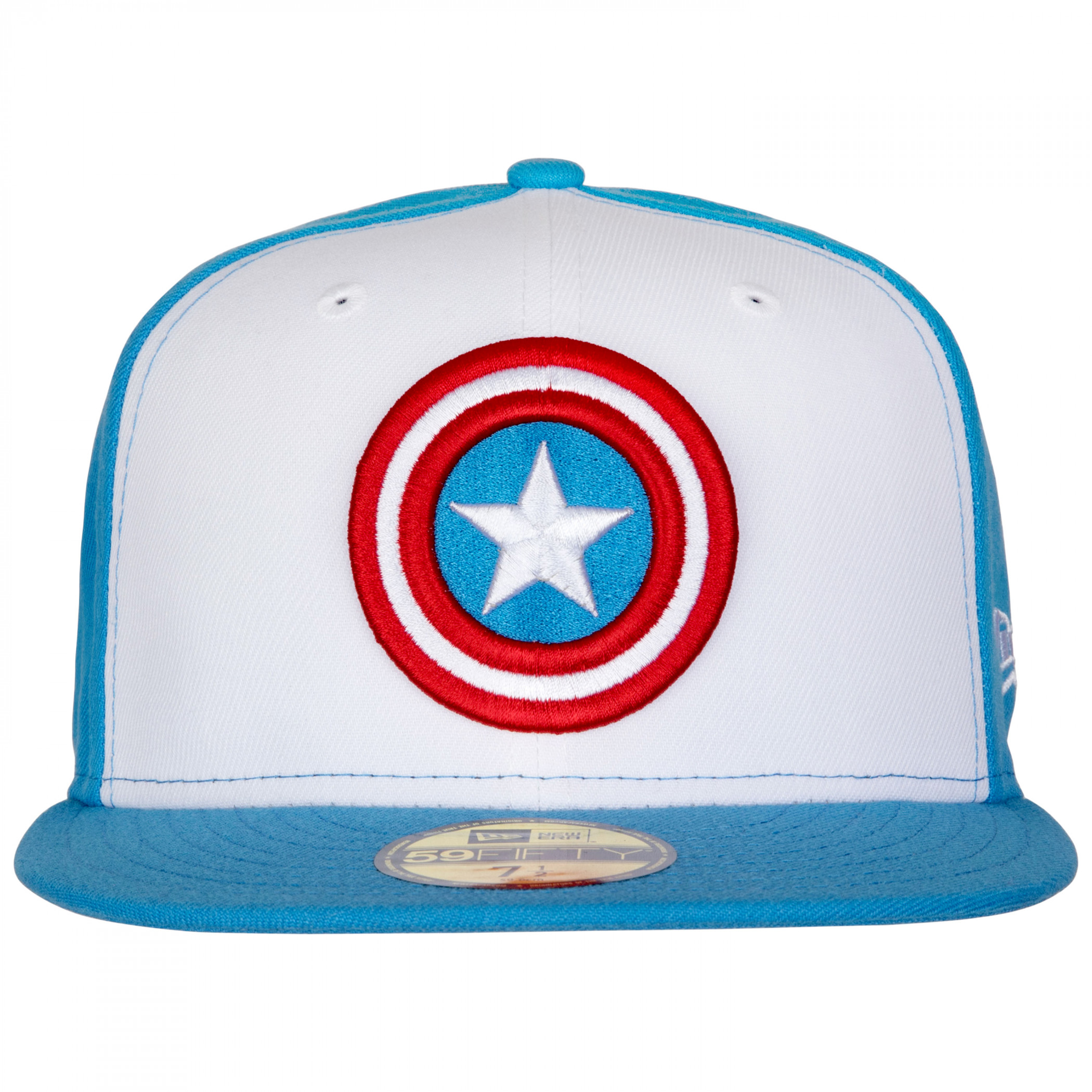 Captain America Red White and Blue Colorway New Era 59Fifty Fitted Hat